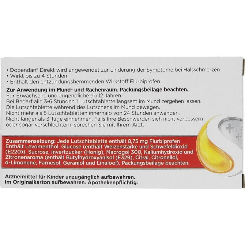 DOBENDAN Direkt Flurbiprofen 8,75 mg Lutschtabl.