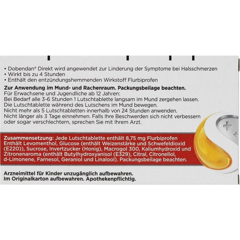 DOBENDAN Direkt Flurbiprofen 8,75 mg Lutschtabl.